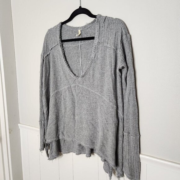 FREE PEOPLE Sunset Park Drippy Waffle Knit Top - Picture 2 of 8